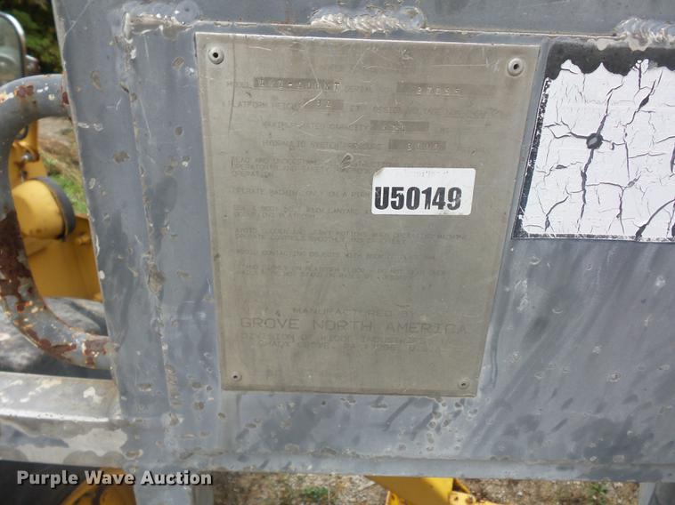 image for item DA0803 Grove AMZ40BXT boom lift