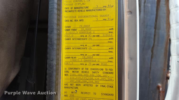 image for item DA0861 1992 International 4700 dump truck