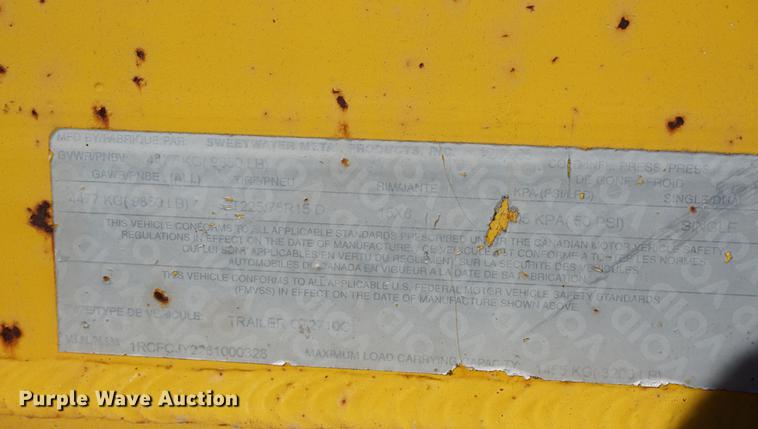 image for item DA1266 2006 Sweetwater line tamer trailer