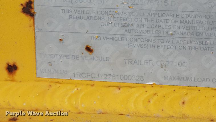 image for item DA1266 2006 Sweetwater line tamer trailer