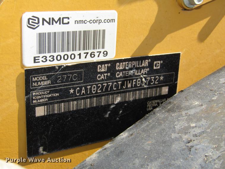 image for item DA3183 2008 Caterpillar 277C skid steer