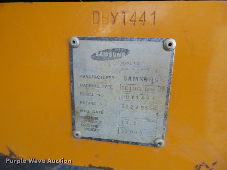 image for item DA7007 1998 Samsung SE13ULCM-2 excavator
