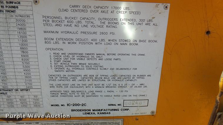 image for item DB3459 Broderson IC-200-2C crane
