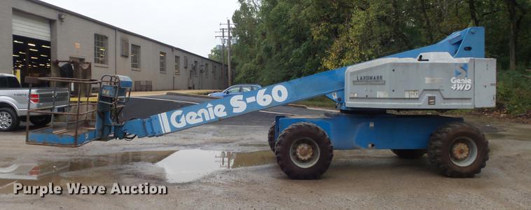 image for item DB6383 1996 Genie S-60 boom lift