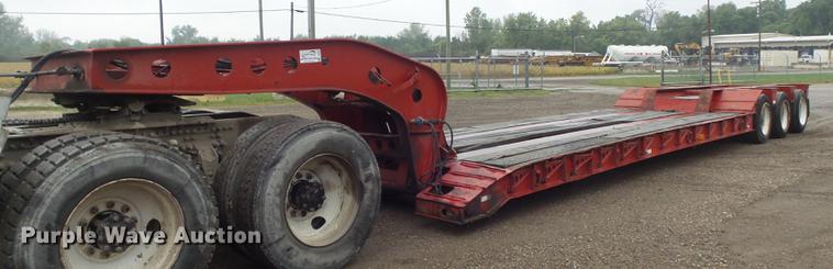 image for item DB6387 1989 Liddell Birmingham 503HB-NGB lowboy equipment trailer