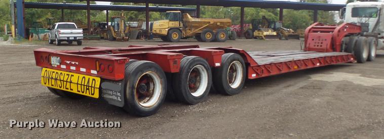 image for item DB6387 1989 Liddell Birmingham 503HB-NGB lowboy equipment trailer