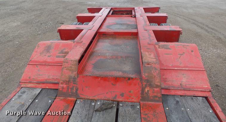 image for item DB6387 1989 Liddell Birmingham 503HB-NGB lowboy equipment trailer