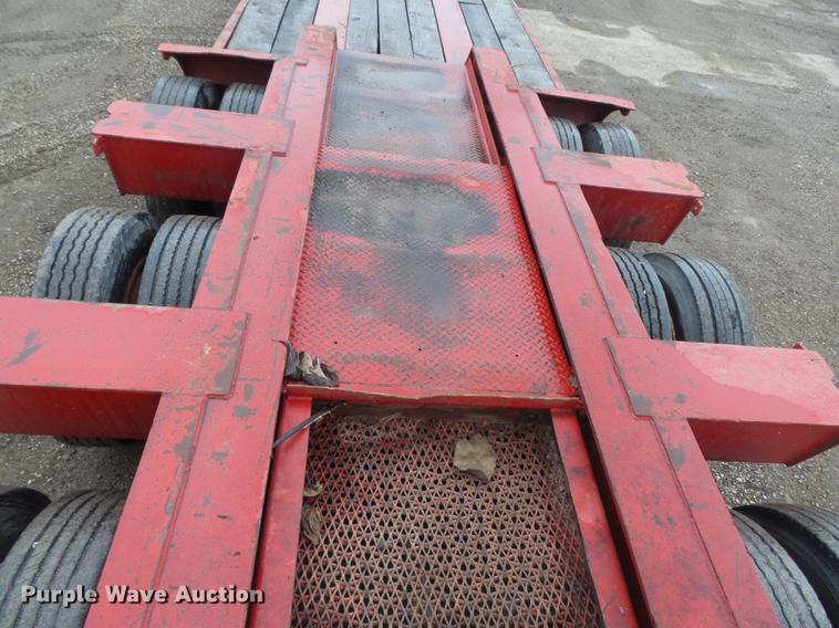 image for item DB6387 1989 Liddell Birmingham 503HB-NGB lowboy equipment trailer