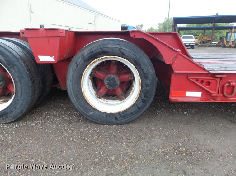 image for item DB6387 1989 Liddell Birmingham 503HB-NGB lowboy equipment trailer