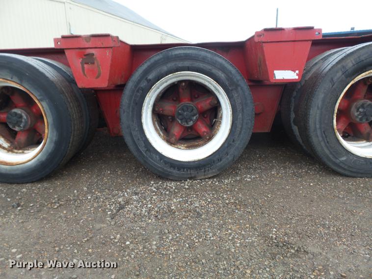image for item DB6387 1989 Liddell Birmingham 503HB-NGB lowboy equipment trailer