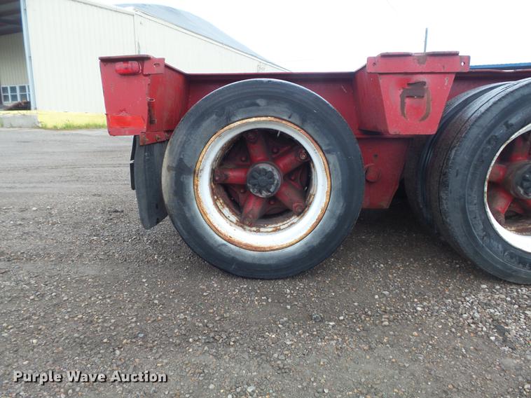 image for item DB6387 1989 Liddell Birmingham 503HB-NGB lowboy equipment trailer