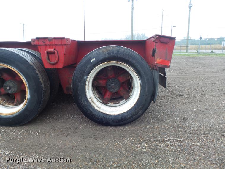 image for item DB6387 1989 Liddell Birmingham 503HB-NGB lowboy equipment trailer