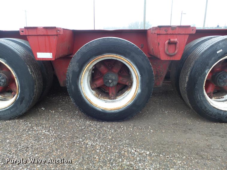 image for item DB6387 1989 Liddell Birmingham 503HB-NGB lowboy equipment trailer