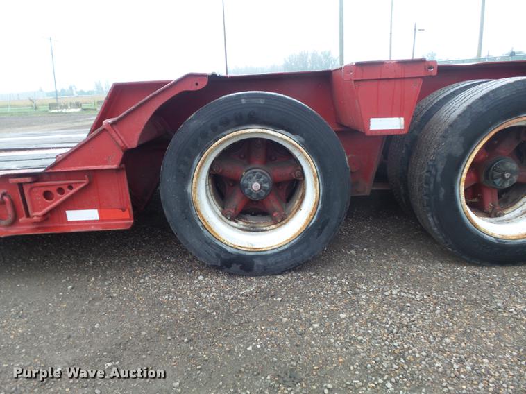 image for item DB6387 1989 Liddell Birmingham 503HB-NGB lowboy equipment trailer