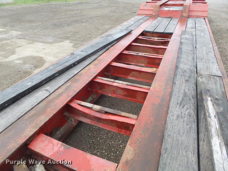 image for item DB6387 1989 Liddell Birmingham 503HB-NGB lowboy equipment trailer