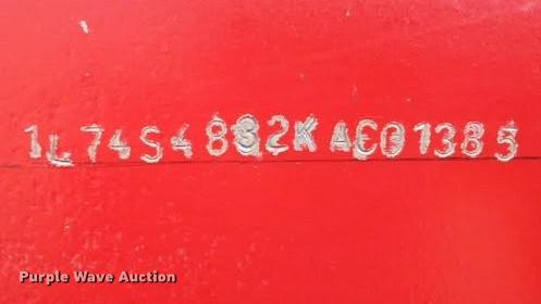 image for item DB6387 1989 Liddell Birmingham 503HB-NGB lowboy equipment trailer