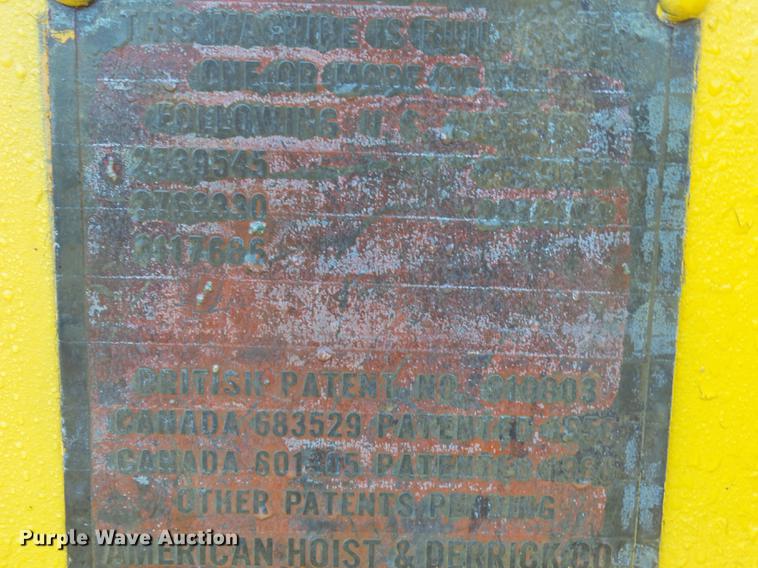 image for item DB7385 1965 American 399C crane