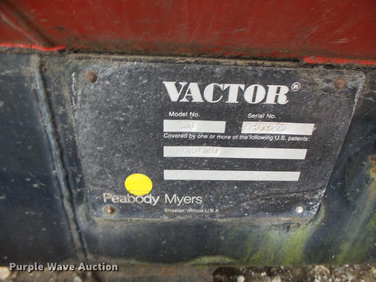 image for item DB9987 Vactor 850 tank