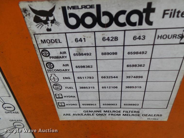 image for item DB9989 Bobcat 643 skid steer