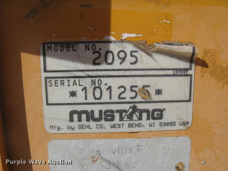 image for item DC2463 Mustang 2095 skid steer