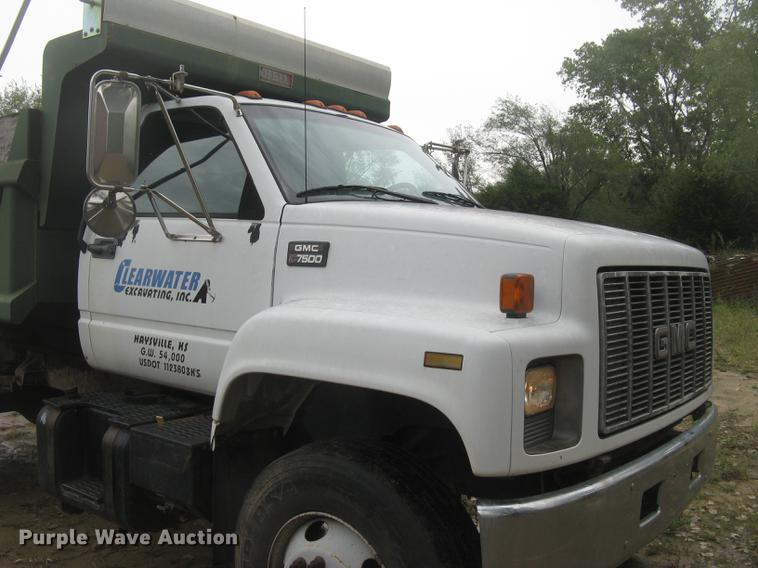 image for item DC2469 2000 GMC C7500 dump truck