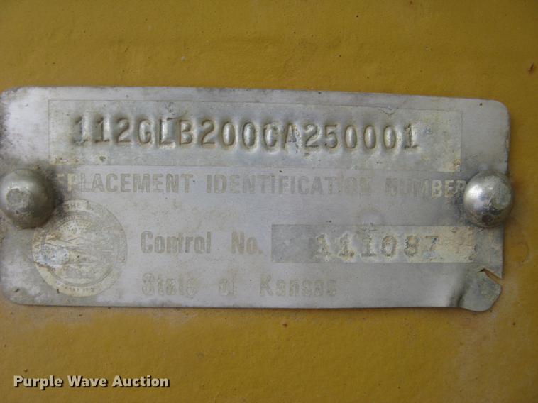 image for item DC2471 1982 Eager Beaver lowboy equipment trailer