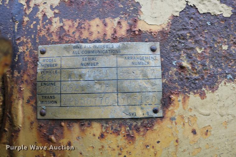 image for item DD0042 1983 Caterpillar 627B conventional scraper