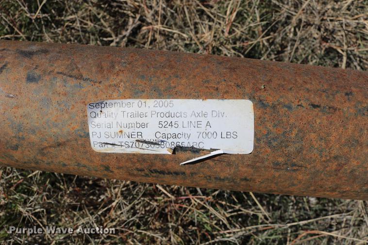 image for item EE9762 (2) axles