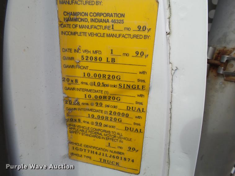 image for item L5636 1990 GMC TopKick reel truck