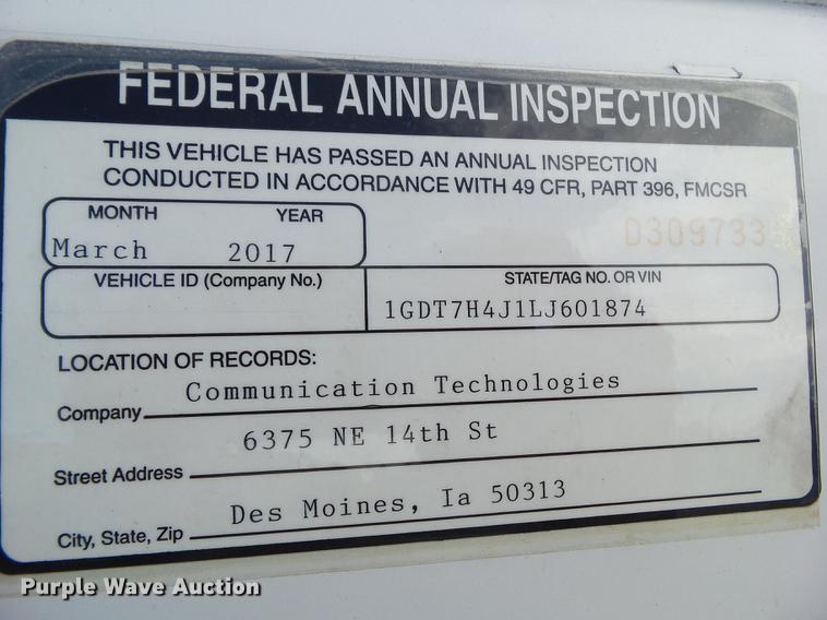 image for item L5636 1990 GMC TopKick reel truck