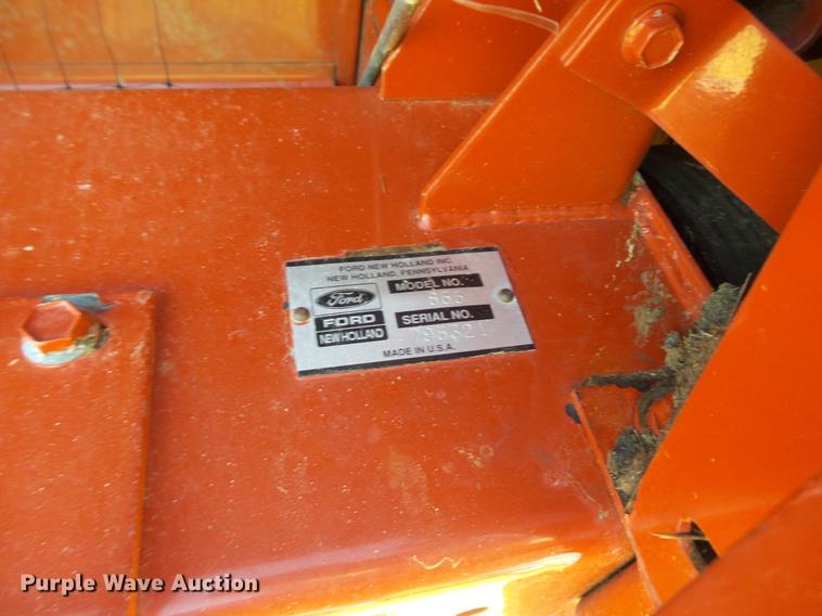 image for item BJ9942 1989 New Holland 855 round baler