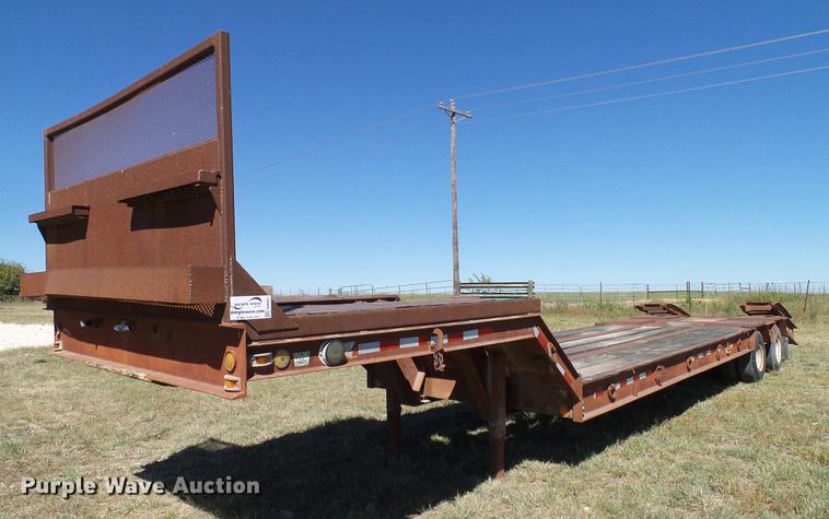 image for item DA6951 1979 Hercules drop deck equipment trailer