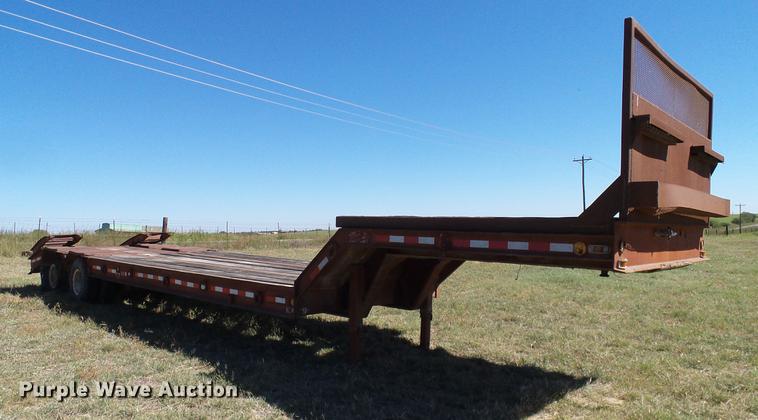 image for item DA6951 1979 Hercules drop deck equipment trailer