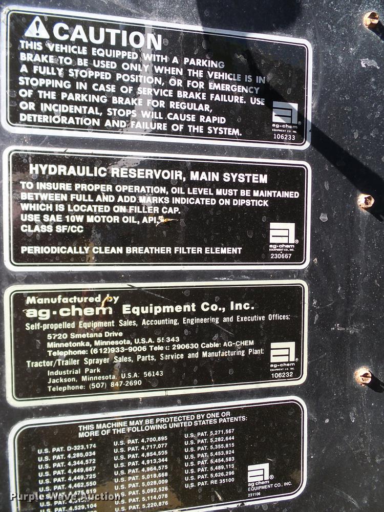 image for item DA6954 1999 Ag-Chem TerraGator 1844 self-propelled applicator