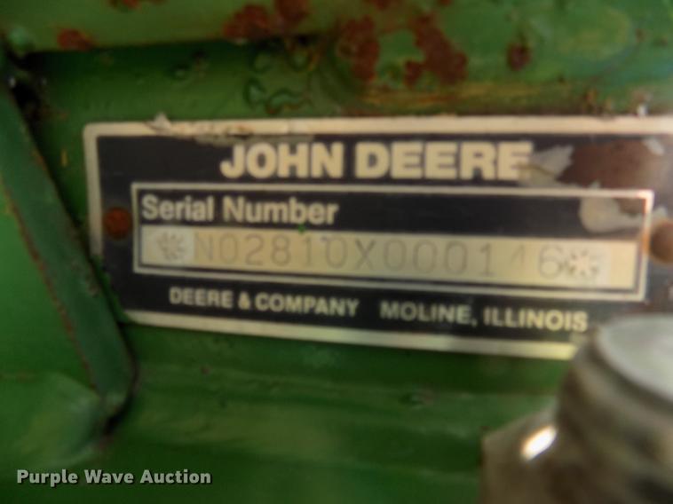 image for item DC4771 John Deere 2810 eight bottom plow