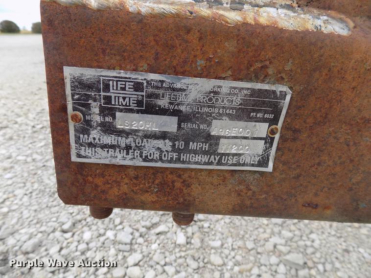 image for item DC4772 Lifetime Trailer Products swine trailer