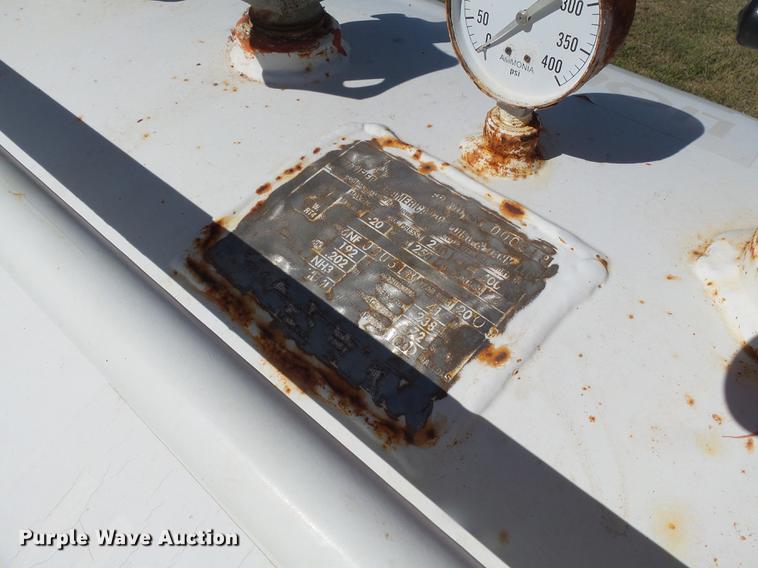 image for item DC6798 2009 American Welding & Tank anhydrous ammonia tank