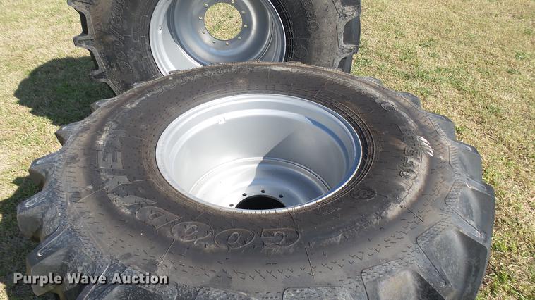 image for item DW9103 (2) Goodyear Optitrac 900/60R32 tires and wheels