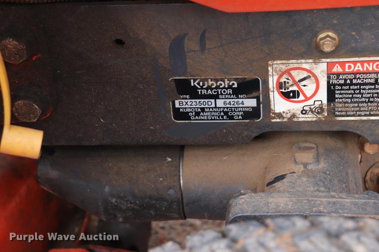 image for item ED9642 Kubota BX2350 MFWD tractor