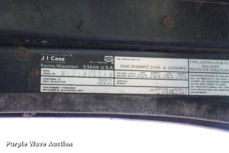 image for item ED9644 1987 Case 1896 tractor