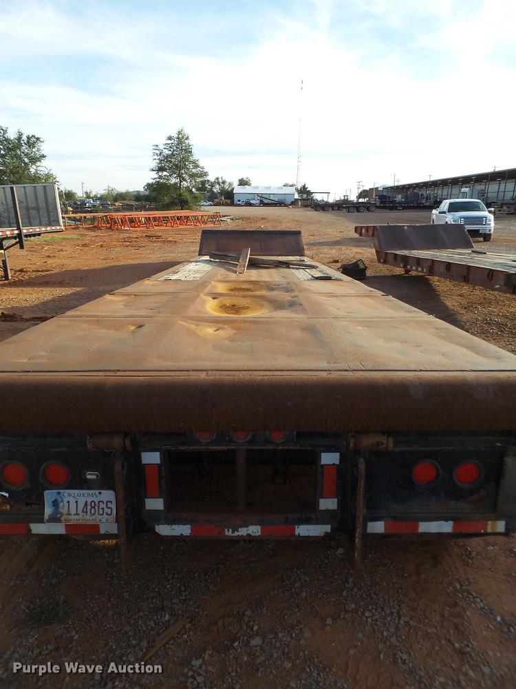 image for item BJ9943 1981 Nuttall 360-0L drop deck oilfield trailer