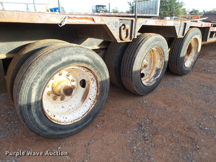 image for item BJ9943 1981 Nuttall 360-0L drop deck oilfield trailer