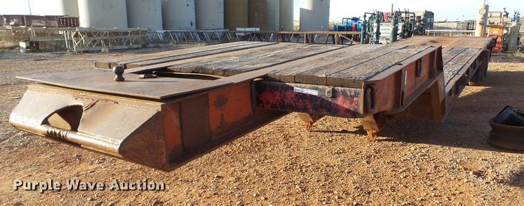 image for item BJ9944 1981 Atoka 32DD0L drop deck oilfield trailer