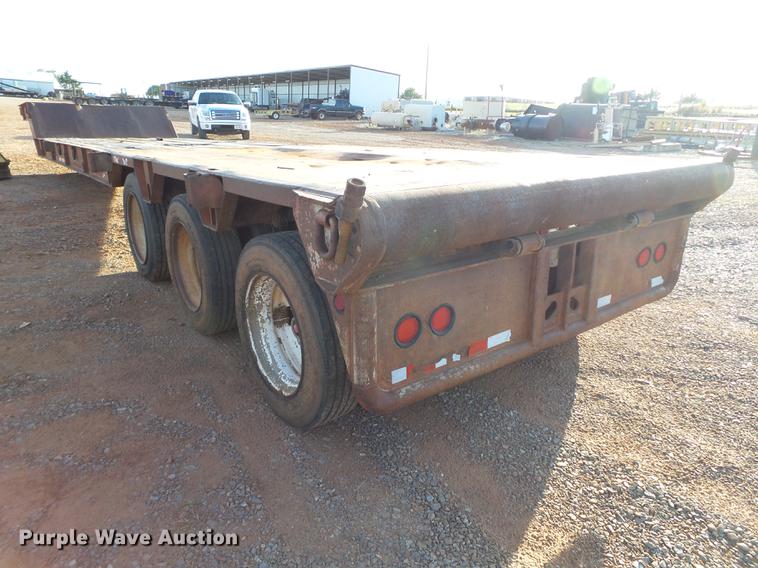 image for item BJ9944 1981 Atoka 32DD0L drop deck oilfield trailer