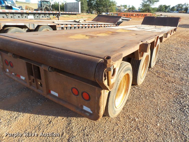 image for item BJ9944 1981 Atoka 32DD0L drop deck oilfield trailer
