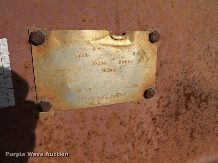image for item BJ9946 1984 Belshe T-10GN oilfield trailer