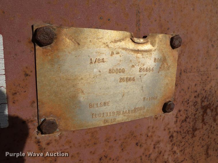 image for item BJ9946 1984 Belshe T-10GN oilfield trailer