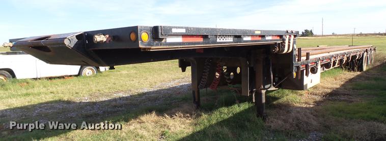 image for item BJ9947 2007 Doonan 532DC12L drop deck oilfield trailer
