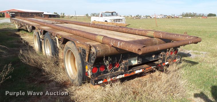 image for item BJ9947 2007 Doonan 532DC12L drop deck oilfield trailer