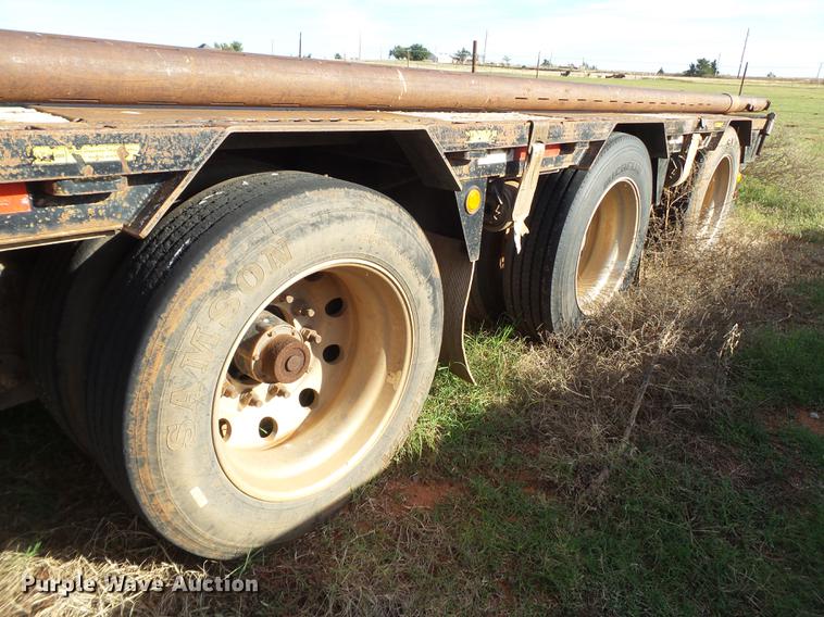 image for item BJ9947 2007 Doonan 532DC12L drop deck oilfield trailer